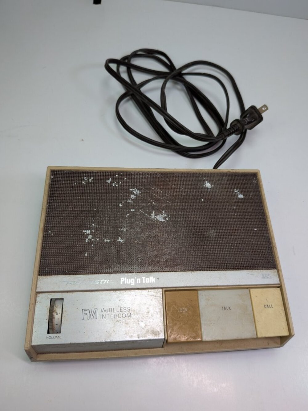 Vintage Realistic Plug 'n Talk FM Wireless Intercom 43-212B RadioShack Single